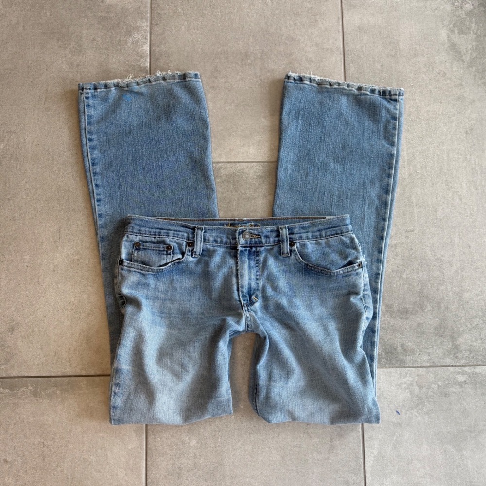 Vintage Low Rise Y2K American Eagle Stretch Skinny Flare Bootcut Jeans 8 Reg
